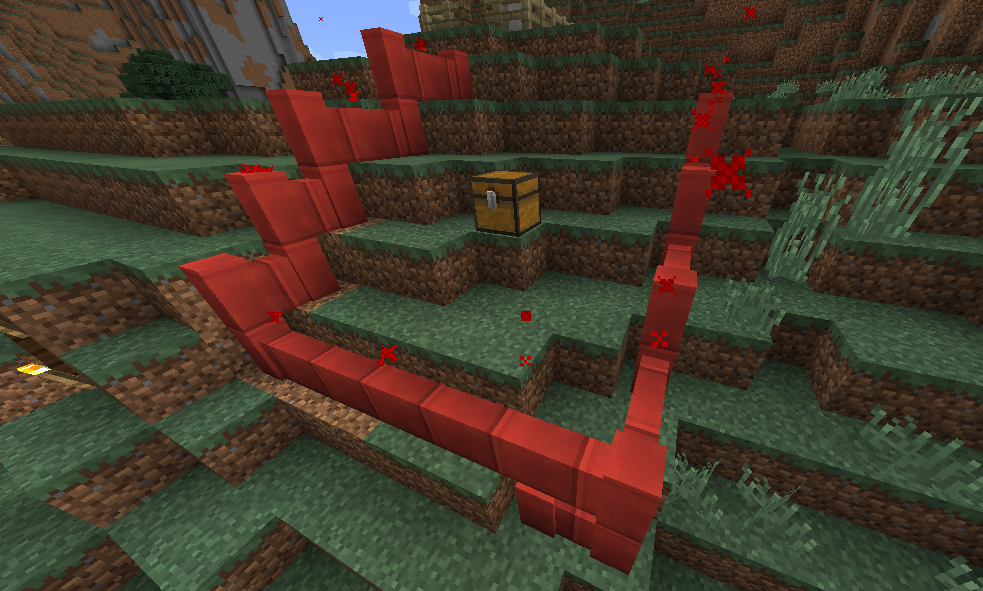 Fancy-looking, fiery-red animated Boundary Blocks. You shall not pass.