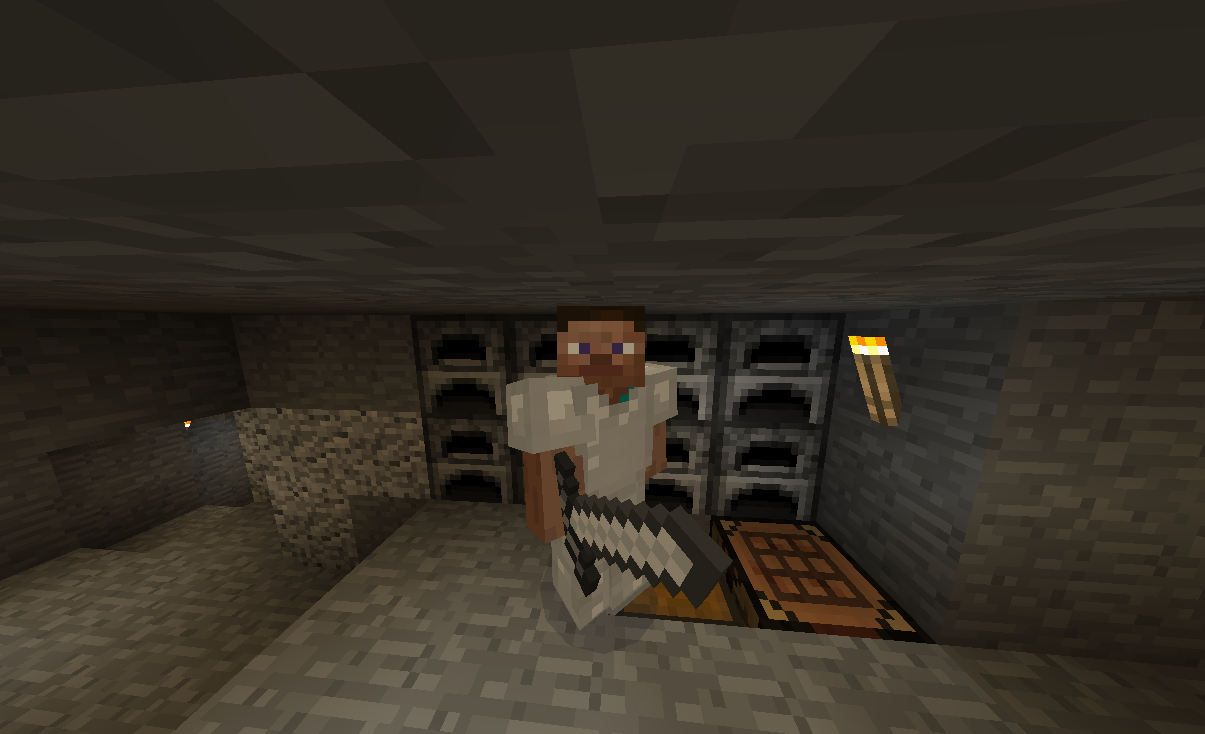 I may look like any other Steve, but I still have my GumbyBlockhead mining mojo.